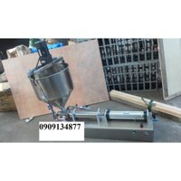 máy chiết rót mỹ phẩm có khuấy trộn, máy chiết rót kem mỹ phẩm 1 vòi, máy chiết rót dịch đặc, máy chiết kem đặc 100-1000