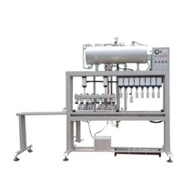 Máy chiết rót và đóng nắp chai lọ bán tự động dạng 4-6-8 vòi