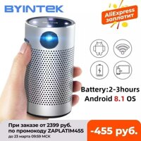 Máy Chiếu BYINTEK P7 Bỏ Túi Di Động Pico Thông Minh Android Wifi 1080P 4K Tivi LAsEr LED Mini Gia Đình Điện Thoại DLP Di Động Điện Ảnh