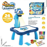 Máy chiếu đa năng, bàn vẽ thông minh có máy chiếu ảnh cho bé tập tô tập vẽ.