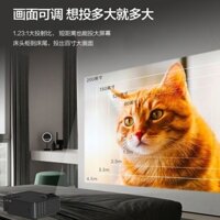 Máy chiếu gia đình độ phân giải cực cao mới kết nối với màn hình điện thoại di động chiếu ký túc xá