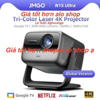 Máy Chiếu Jmgo N1S Ultra Quốc Tế Giá Tốt Hơn Alo Shop, Goohle TV Netflix Bản Quyền Bảo Hành 12 Tháng, Sẵn Hàng