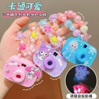 Máy chiếu màu tím Sanrio Kolo Đồ chơi phát sáng cho trẻ em Đèn chiếu cho bé gái Máy Chiếu Bóng phát sáng cho bé gái