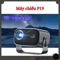 Máy chiếu mini 4K P19 máy chiếu xem phim Full HD Điều chỉnh 360° Android13.0 độ sáng cao, kết nối wifi, bluetooth