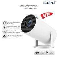 Máy chiếu mini android 11.0 Full HD Bluetooth 5.0 độ sáng 9000 Lumens nhỏ gọn ít tiếng ồn bảo hành 12 tháng HY300pro