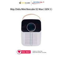 Máy Chiếu Mini Beecube X2 Max (GEN 3). Độ phân giải Full HD 1080P, hỗ trợ 4K. Kích thước màn chiếu 120 inches. 2 loa 5W