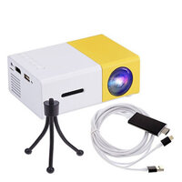 Máy Chiếu Mini Dùng Tại Gia Đình LCD LED YG-300 Kèm Chân Đế Tiện Dụng Cao Cấp AZONE