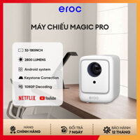 Máy chiếu mini Eroc MAGIC PRO máy chiếu xem phim  Giải mã Full HD 2800 Lumens Android IOS Tương thích Netflix