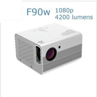 Máy Chiếu Mini Fullhd 1080p-AUN F90w-Phân Giải Thực Chuẩn 1080p, Độ Sáng Cao 4200 Lumen, Xem Phim, Chiếu Phòng Họp Nhỏ