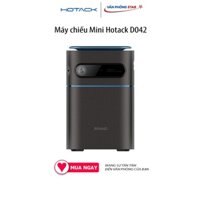 Máy chiếu Mini Hotack D042 4K điều khiển cảm ứng kết nối không dây wifi, pin 4 giờ, độ bền 10000 giờ chiếu sáng