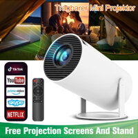 Máy chiếu mini HY300 Pro Android Projector 4K bluetooth Full HD WiFi6 HDMI Netflix YouTube độ sáng 300 ANSI