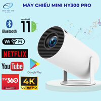 Máy chiếu mini HY300pro Android 11 Full HD 4K Tự động Keystone WiFi 2.4/5G Kết nối điện thoại laptop ios xem phim