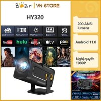 Máy chiếu mini HY320 Full HD projector 4K WiFi6 Bluetooth5.0 Android11.0 xem phim Netflix YouTube