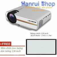 Máy chiếu mini nhỏ gọn YG400 + màn chiếu 120 inch - King Of Prussia