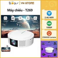 Máy chiếu mini T269 Android 11 Full HD 1080P 4K WiFi 2,4/5G Kết nối điện thoại laptop ipd Máy chiếu xem phim