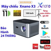 Máy chiếu mini Xnano X3, Full HD hỗ trợ 4K, Xem phim giải trí mọi nơi, Bảo hành chính hãng 24 tháng