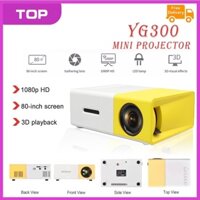 Máy ChiếU Mini YG300 LED 600 Lumens 320x240P HDMI ChấT LượNg Cao