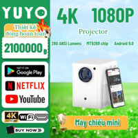 Máy Chiếu Mini YUYO Projector Android 11.0  1080P 300 ANSI Lumen Xem Phim