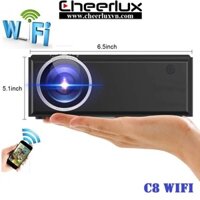 Máy chiếu phim mini cheerlux C8 WIFI, kết nối không dây với điện thoại android, IOS. Bảo hành 12 tháng.
