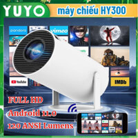 Máy chiếu YUYO Máy Chiếu Mini  HY300 ProjectorFull HD android 11.0 xem phim thư giãn tại nhà kết nối nhiều thiết bị