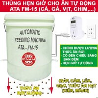 Máy cho gà, cá, chim, tôm, vịt ăn tự động hẹn giờ ATA FM-15