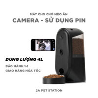 MÁY CHO MÈO ĂN TỰ ĐỘNG CAMERA ÂM THANH WIFI | Hoả tốc | Dung tích 4L | App Smartlife | Fukumaru | Bảo hành 1-1 |