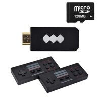Máy chơi game 4 nút mini  HDMI dùng cho TV Aturos RS-53 với 821 game tích hợp 2 tay cầm di động không dây