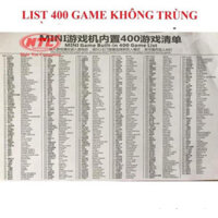Máy chơi game cầm tay G1 2 người chơi 400 game / G1 Plus 400 in 1 / G1 - 186 in 1 (Màu ngẫu nhiên)
