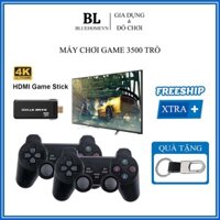 Máy chơi game cầm tay, máy chơi Game 4 Nút HDMI không dây game stick 4K tích hợp 3500 game cổ điển tặng thẻ nhớ 32G