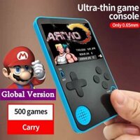 Máy chơi Game cầm tay siêu mỏng di động tích hợp 500 trò chơi Không lặp lại Máy chơi Game trẻ em