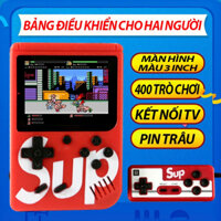 Máy Chơi Game Cầm Tay SUP 400 In 1, Máy Điện Tử 4 Nút - 400 Trò Chơi Tuổi Thơ Cổ Điển