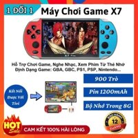 Máy chơi game cầm tay X7 màn hình 4.3 inch 8gb 900 trò - Kèm thẻ nhớ - Dung lượng pin trâu - Bảo hành 12 tháng