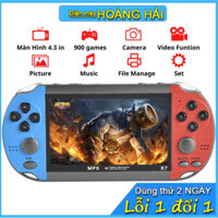 Máy chơi game cầm tay X7, màn hình 4.3 inch, 900 game khác nhau chơi mãi vẫn không hết, tích hợp nghe nhạc, xem phim