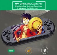 Máy chơi game cầm tay X9 có save game, chơi từ thẻ nhớ SEGA, Game thùng, Gameboy, Nintendo NES