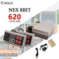 Máy Chơi Game Cổ Điển NES 8 Bit Có 620 Game Kèm Theo 2 Tay Cầm Rời Dây AV Ra Tivi Và Adapter