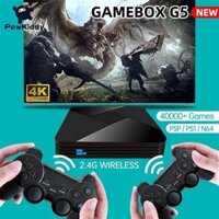 Máy chơi game đa năng RetroArch G5 PS1 NES Sega GBA kiêm Android TV Wifi (tay cầm có dây, có pes 24, fifa 23))