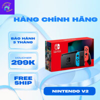 Máy Chơi Game Nintendo Switch V2 Full Box Mod Chip HACK Tải Game Free Bảo Hành 3 Tháng