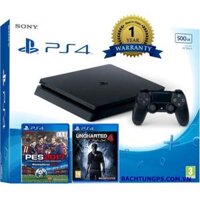 MÁY CHƠI GAME  SONY PS4 SLIM 500GB CUH 2006A  CHÍNH HÃNG SONY KÈM 2 GAME