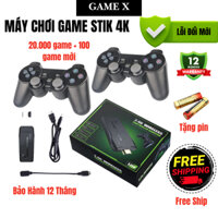 Máy Chơi Game Stick 4K Cầm Tay V5 Pro 2024 Tiếng Việt 64GB 21.000 game mới có 2 tay cầm không dây kèm theo
