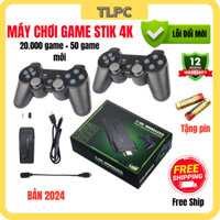 Máy Chơi Game Stick 4K Cầm Tay V3 Pro 2024 Tiếng Việt 64GB 20.000 trò và 50 game mới có 2 tay cầm không dây kèm theo