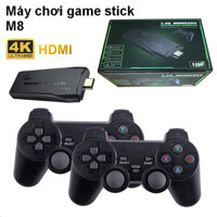 Máy chơi game stick M8, Không dây, kết nối TV, Thiết bị HDMI, Hình ảnh 4K, Bộ nhớ 64G, 10,000 trò chơi, Chính Hãng - WOW