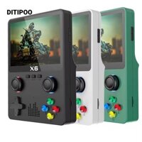 Máy chơi Game Video DITIPOO X6, Màn hình IPS 3,5 inch 11 mô phỏng GBA Blast Console, Máy chơi Game cầm tay cầm tay 32G Rocker kép cổ điển