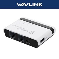 Máy chủ in USB WIFI WAVLINK Hỗ trợ 4 máy in Tương thích với tất cả các máy in hỗ trợ RAW
