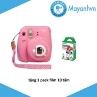 Máy chụp ảnh lấy ngay Fujifilm Instax mini 9 - Tặng kèm 1 hộp giấy in FujiFilm 10 tấm - Hãng phân phối chính thức