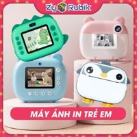 Máy Chụp Ảnh Mini Cho Bé-Camera In Lấy Liền Kỹ Thuật Số Số Siêu Cute Camera 4000W Pixels- Zyo Rubik