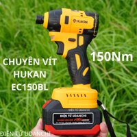 Máy chuyên vít Hukan EC150BL 150Nm DÙNG PIN ĐÓNG không chổi than BH chính hãng 6 tháng