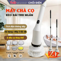 Máy Cọ Nhà Vệ Sinh TMD (6 đầu cọ) - Chổi Cọ Điện Sạch Mọi Ngóc Ngách/Sử Dụng 120p, Chất Liệu Bền Đẹp