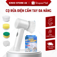 Máy Cọ Rửa Điện KINIO, Bàn Chải Vệ Sinh Nhà Bếp Bồn Rửa Mặt Với 3 Đầu Thay Thế