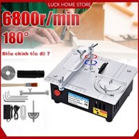 Máy cưa bàn mini đa năng, máy cắt bàn mini 220v, máy cưa bàn trượt mini, phù hợp với acrylic diy cắt gỗ