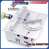 Máy cưa bàn mini đa năng V3, 2 chức năng trong 1, cưa bàn kết hợp khoan, mài, đánh bóng [ Khuyến Mãi ]